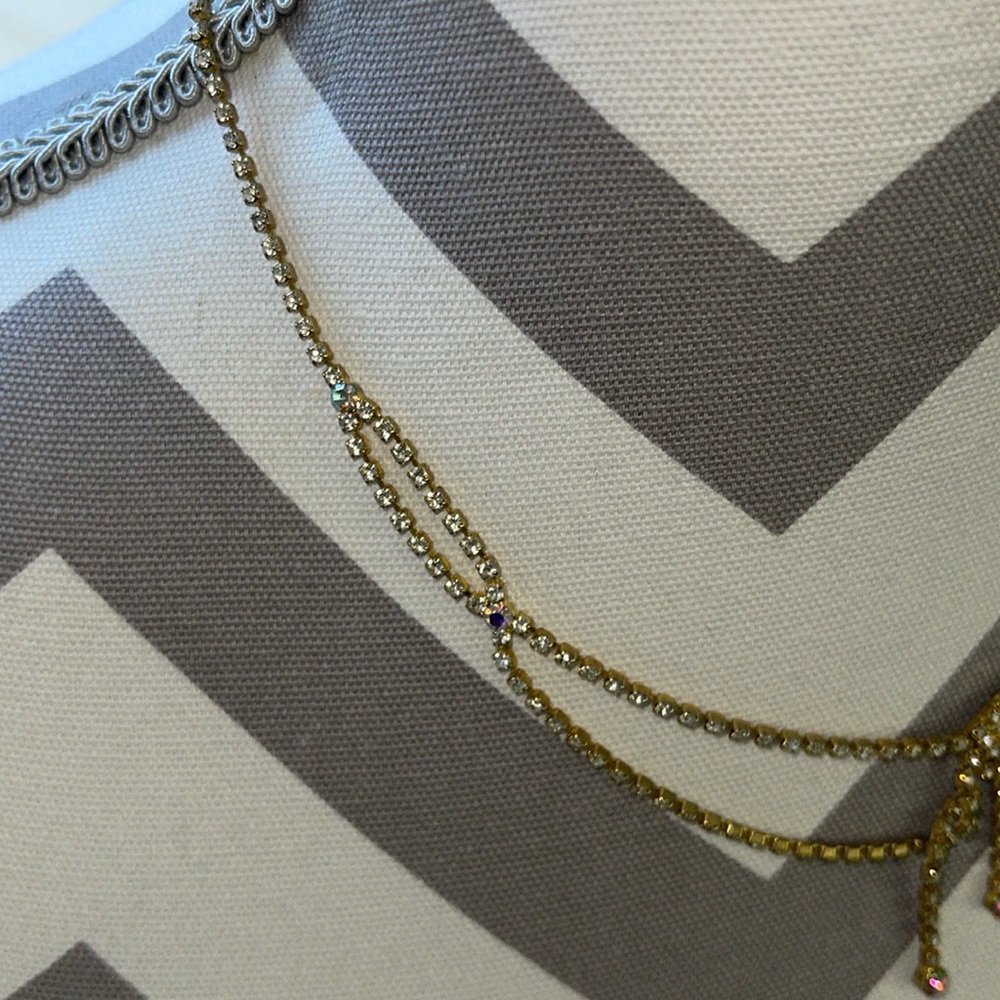 Dainty, gold delicate prom necklace